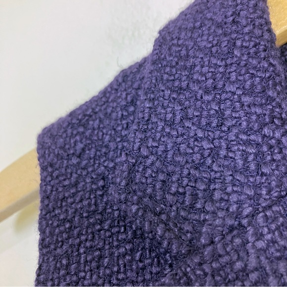 Coldwater Creek wool blend knit vest deep purple medium 10 12 - Picture 4 of 7